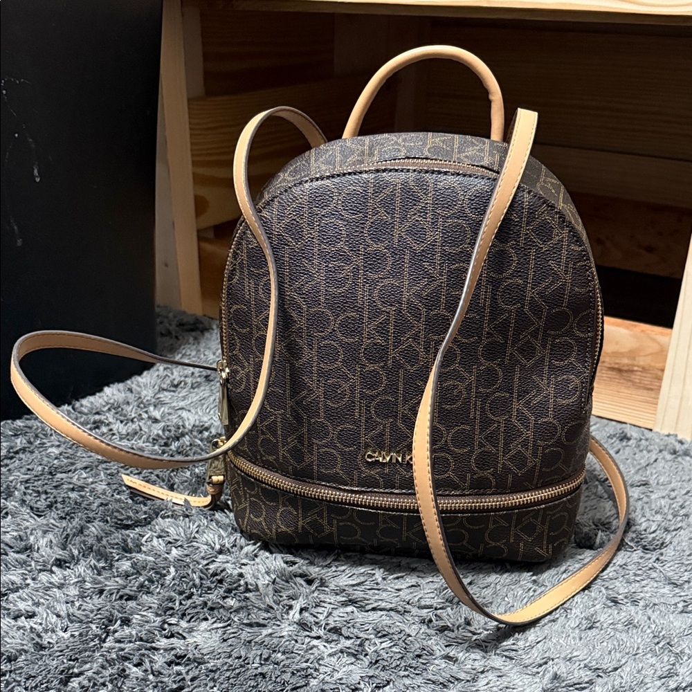 Calvin Klein Signature Brown Backpack